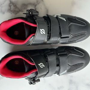 Peloton bike shoes womens size 8 (39) with cleats